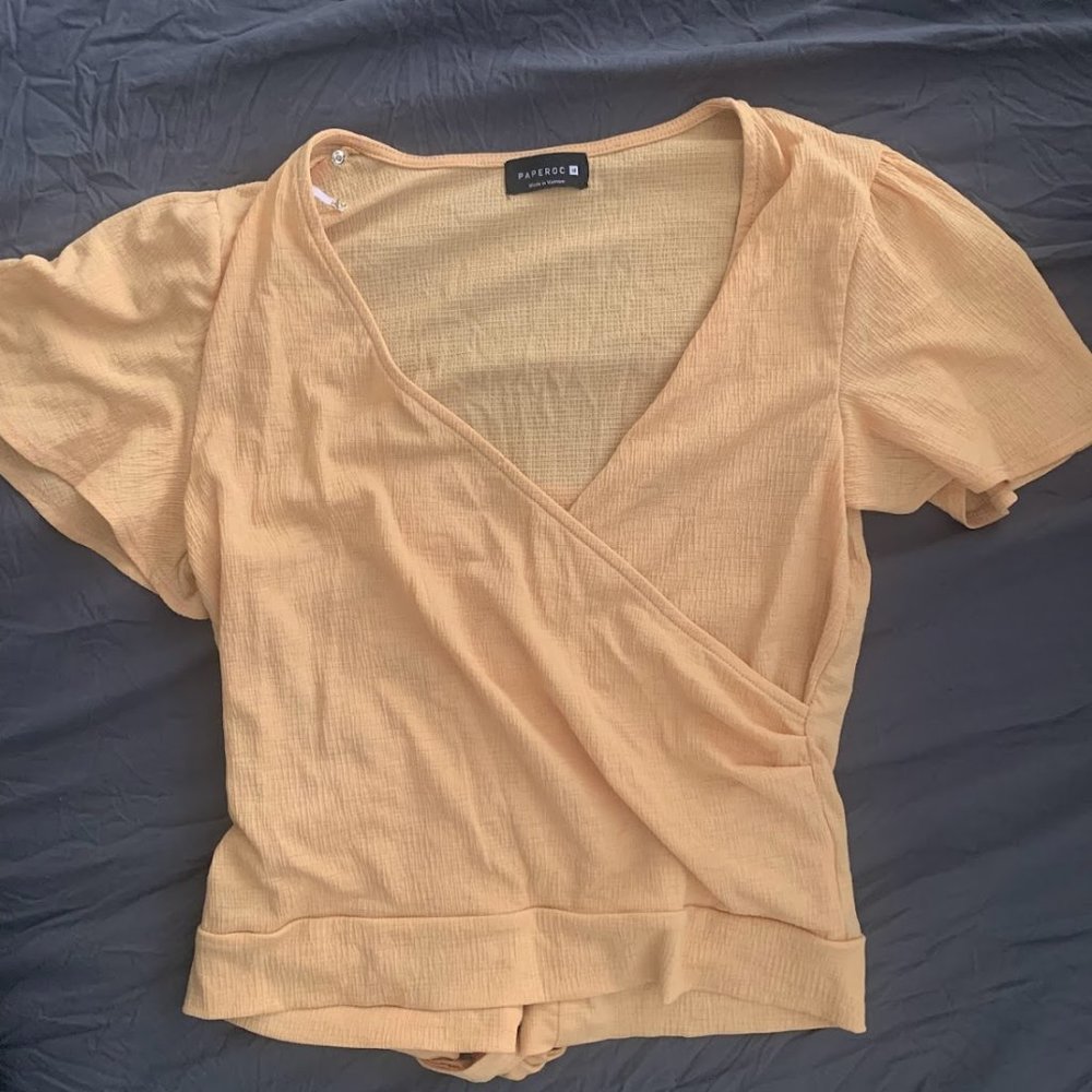 New Paperoc Yellow Shirt Top